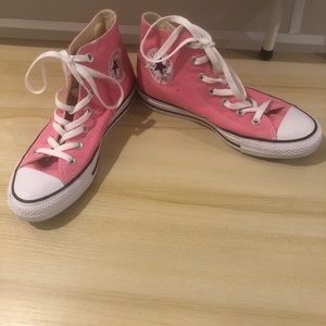 Converse Pink High Top Sneakers